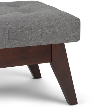 Draper - Upholstered Mid Century Tufted Ottoman Bench Simpli-Home