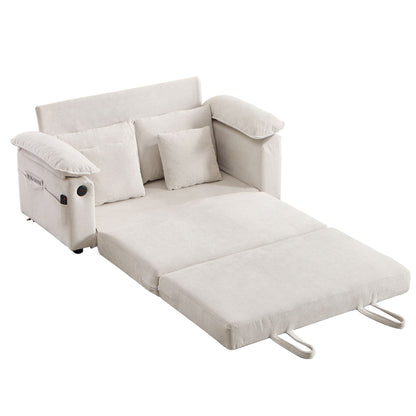 Upholstered Futon Convertible Floor Sofa Bed Home Essentials