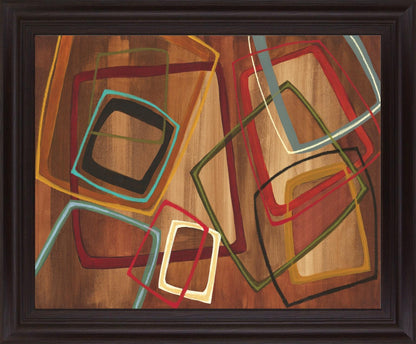 Overlapping Shapes - 28" x 34" Framed Wall Art Classy Art
