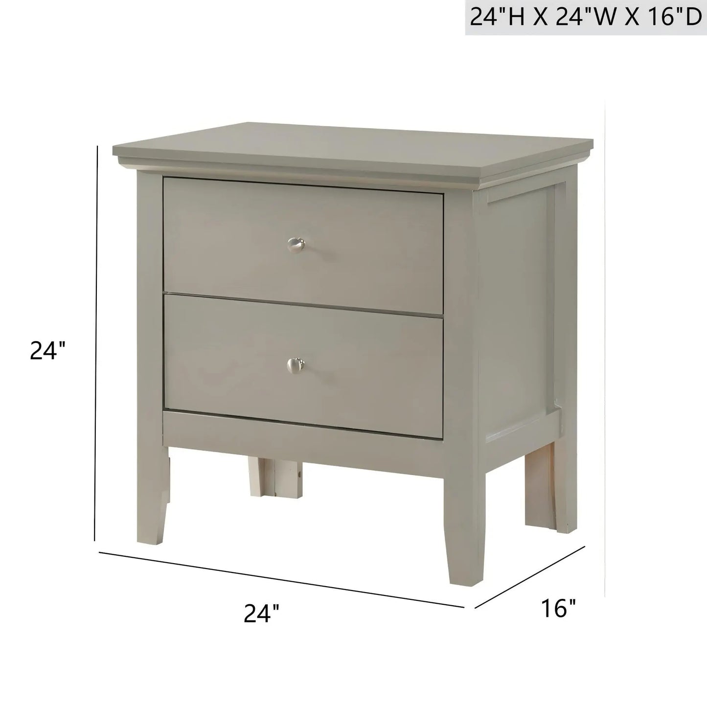 English Dovetailed Drawers Nightstand Glory Furniture
