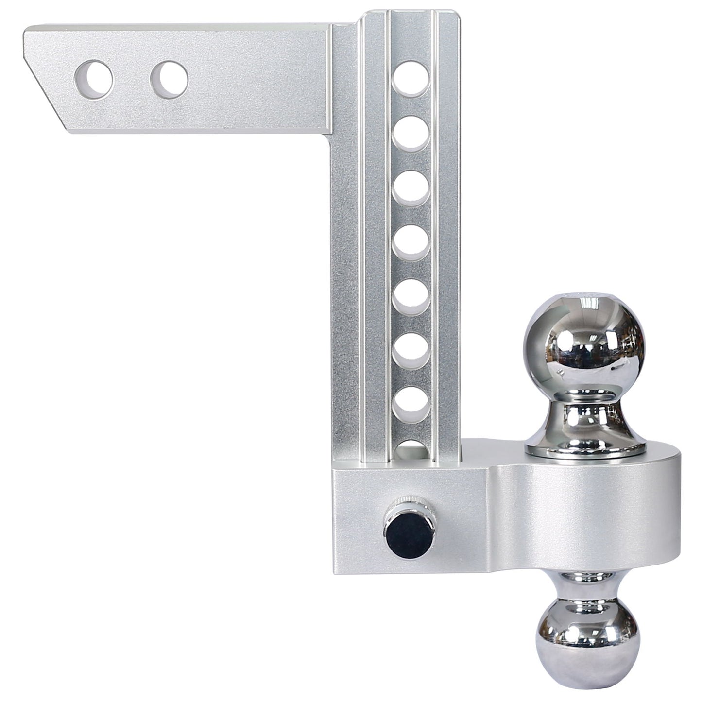 Alu - Adjustable Trailer Drop Hitch 2" Receiver 8" Adjustable - Silver Daily Nest