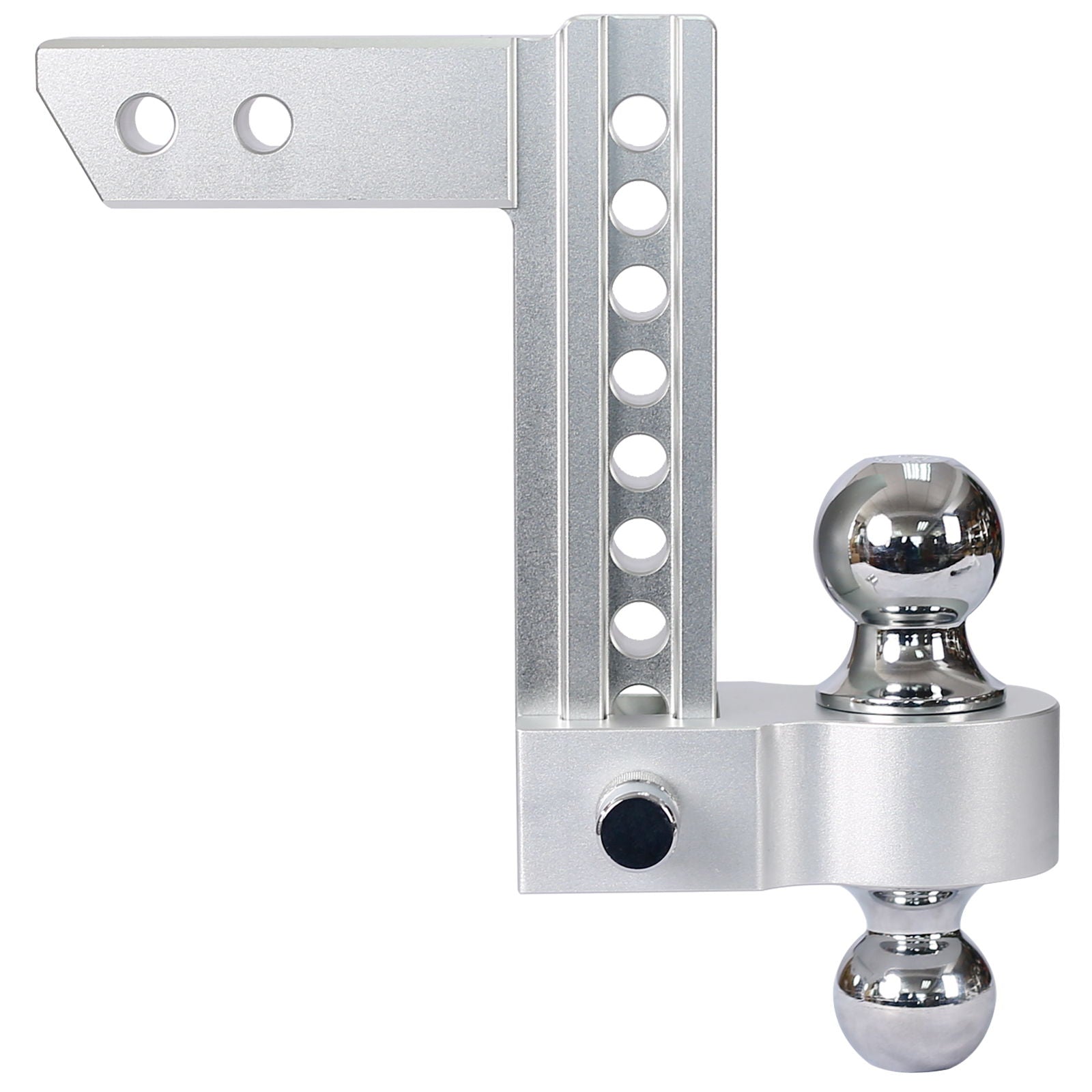 Alu - Adjustable Trailer Drop Hitch 2" Receiver 8" Adjustable - Silver Daily Nest