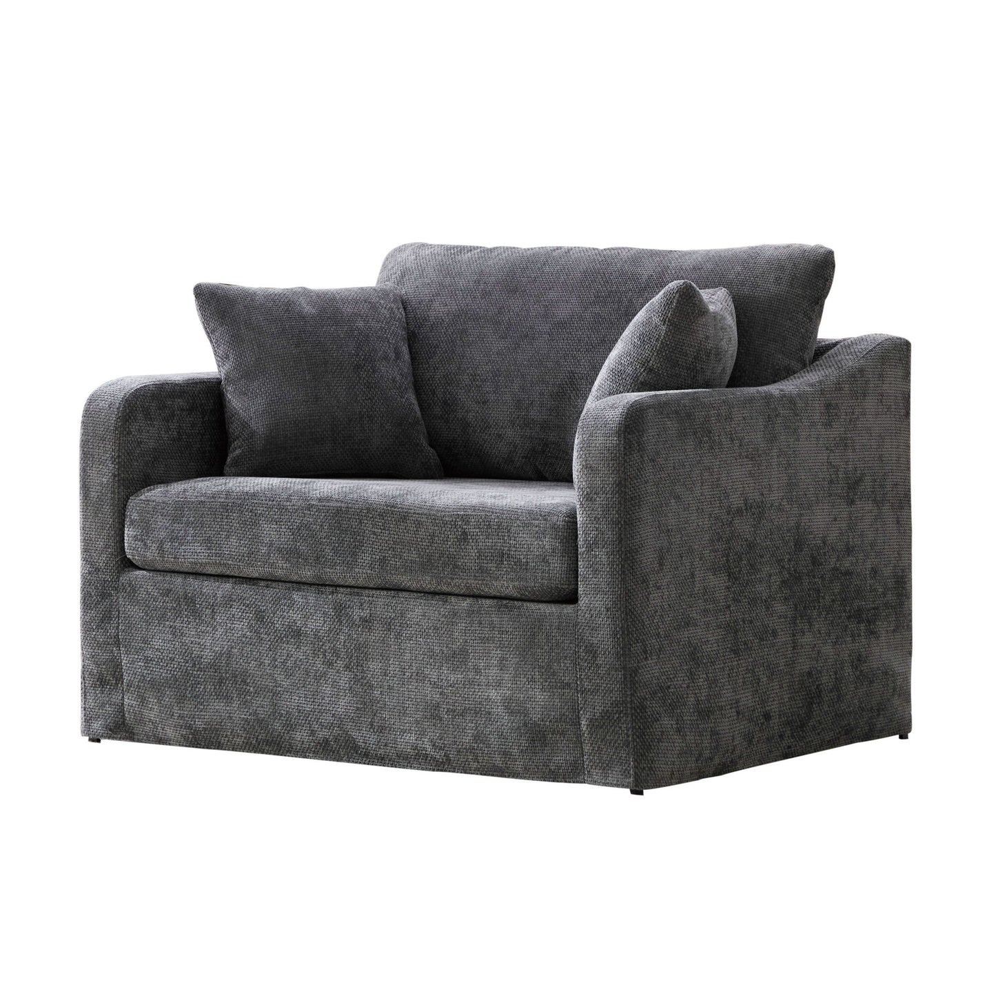 Farmhouse Accent Chair With 2 Bolster Pillows Home Essentials