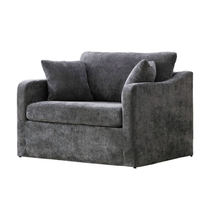 Farmhouse Accent Chair With 2 Bolster Pillows Home Essentials
