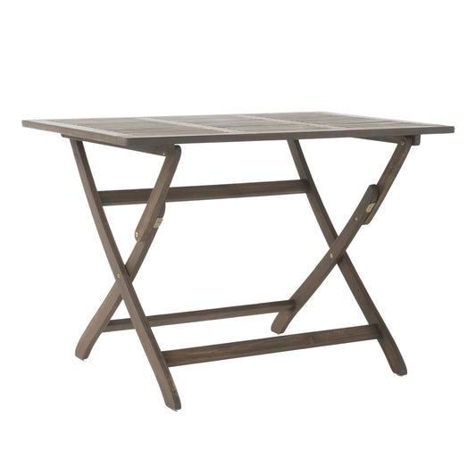Blissique - Outdoor Foldable Wood Dining Table With Slat Design Noble House