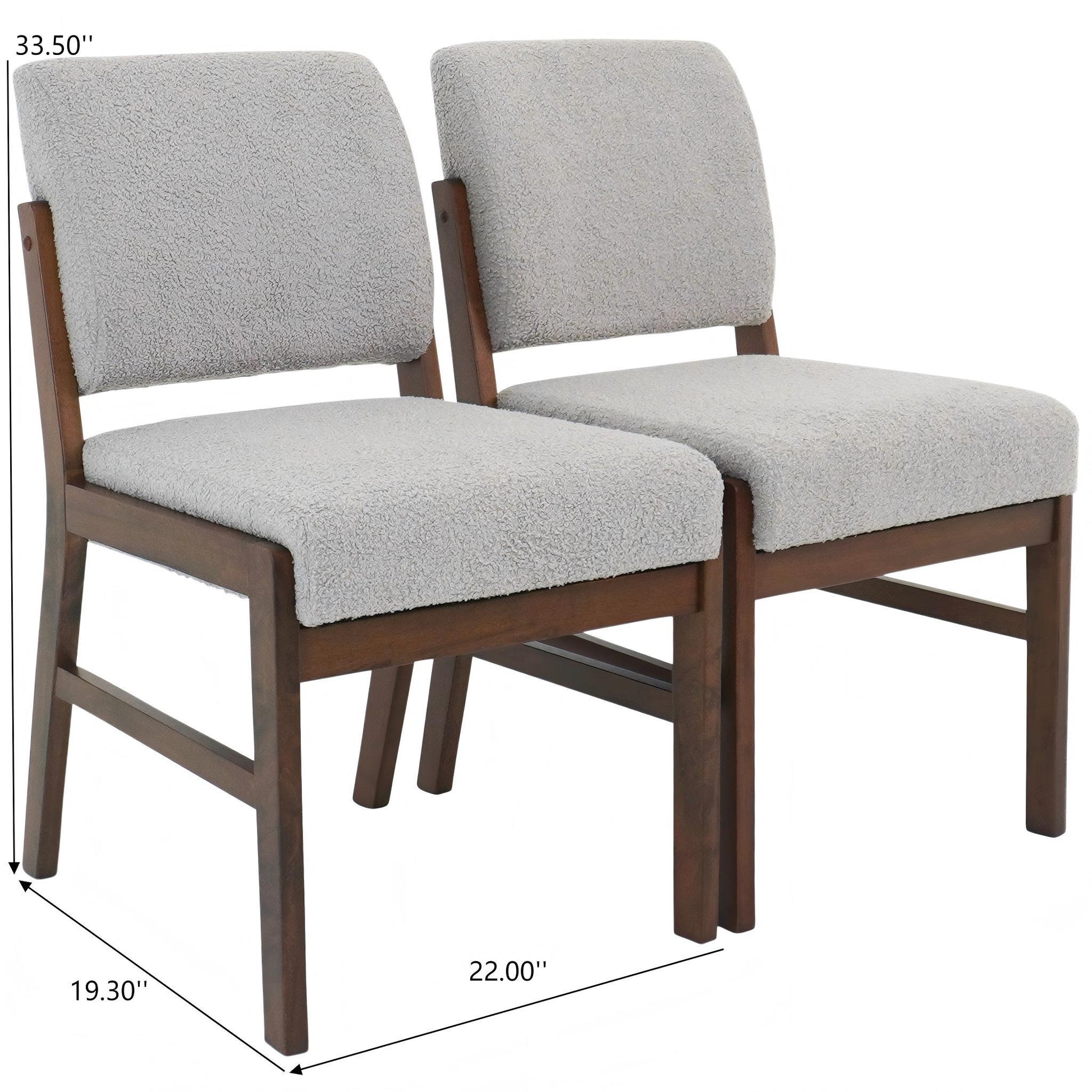 Caldwell - Dining Chair (Set of 2) - Light Gray Ashcroft Furniture