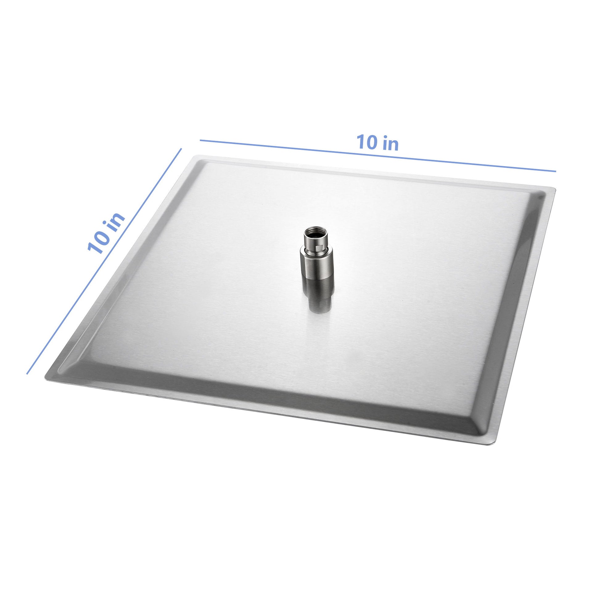 Modern 10" Square Rainfall Shower Head & Stainless Steel Wall Or Ceiling Mount Luxury Spa Shower Panel Daily Nest