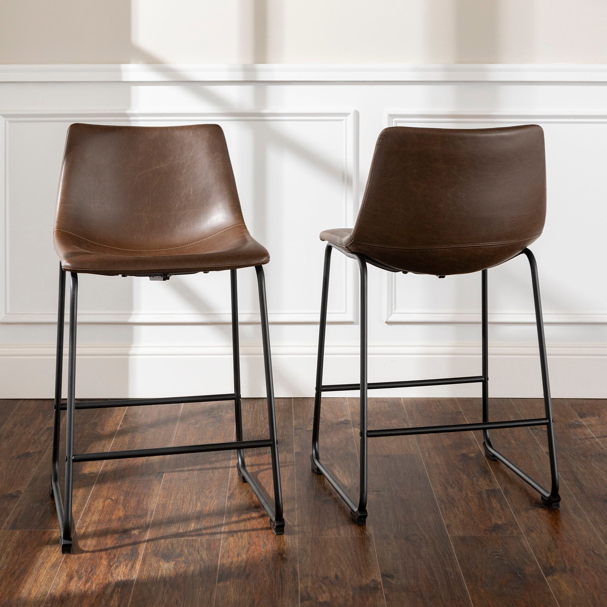 Industrial Counter Stools (Set of 2) Walker Edison