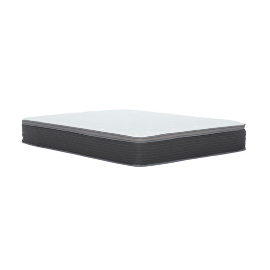 10" Full Size Hybrid Mattress In A Box, Gel Memory Foam Mattress Top With Pocket Coil Base - Gray / White Home Essentials