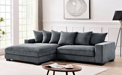 Luxe - Oversized 2 Piece Sectional Couches For Living Room, L Shaped Sofa With Chaise US Pride