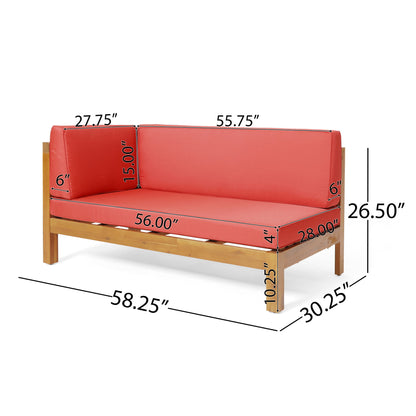 Brava - X Back Corner Bench Noble House