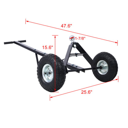 Heavy Duty Trailer Dolly With Pneumatic Tires, 600 Lb. Capacity Steel Daily Nest