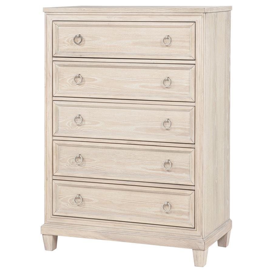 Pembroke - 5-Drawer Chest Of Drawers - Washed Oak Coaster Fine Furniture