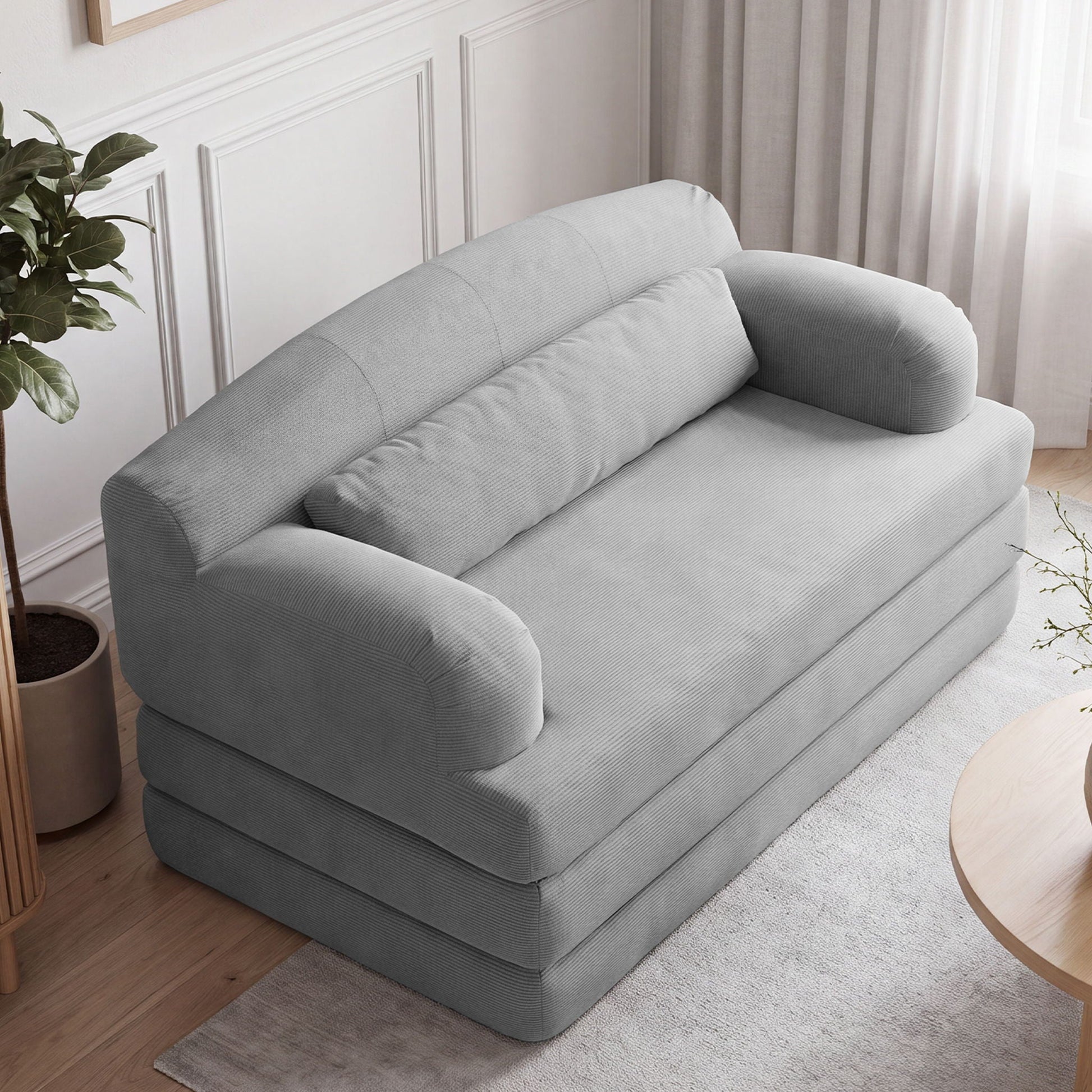 2 Seater Sofa Bed, Compact Foldable Floor Couch Home Essentials