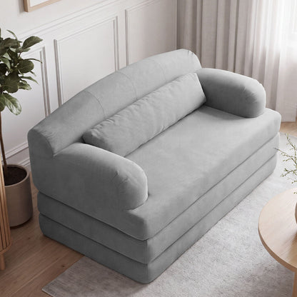 2 Seater Sofa Bed, Compact Foldable Floor Couch Home Essentials