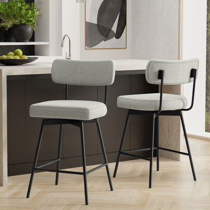 Giselle - Swivel Counter Height Stool (Set of 2) Simpli-Home