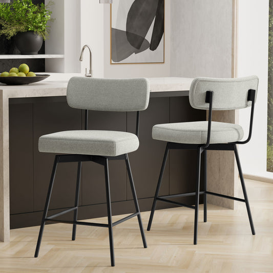 Giselle - Swivel Counter Height Stool (Set of 2) Simpli-Home