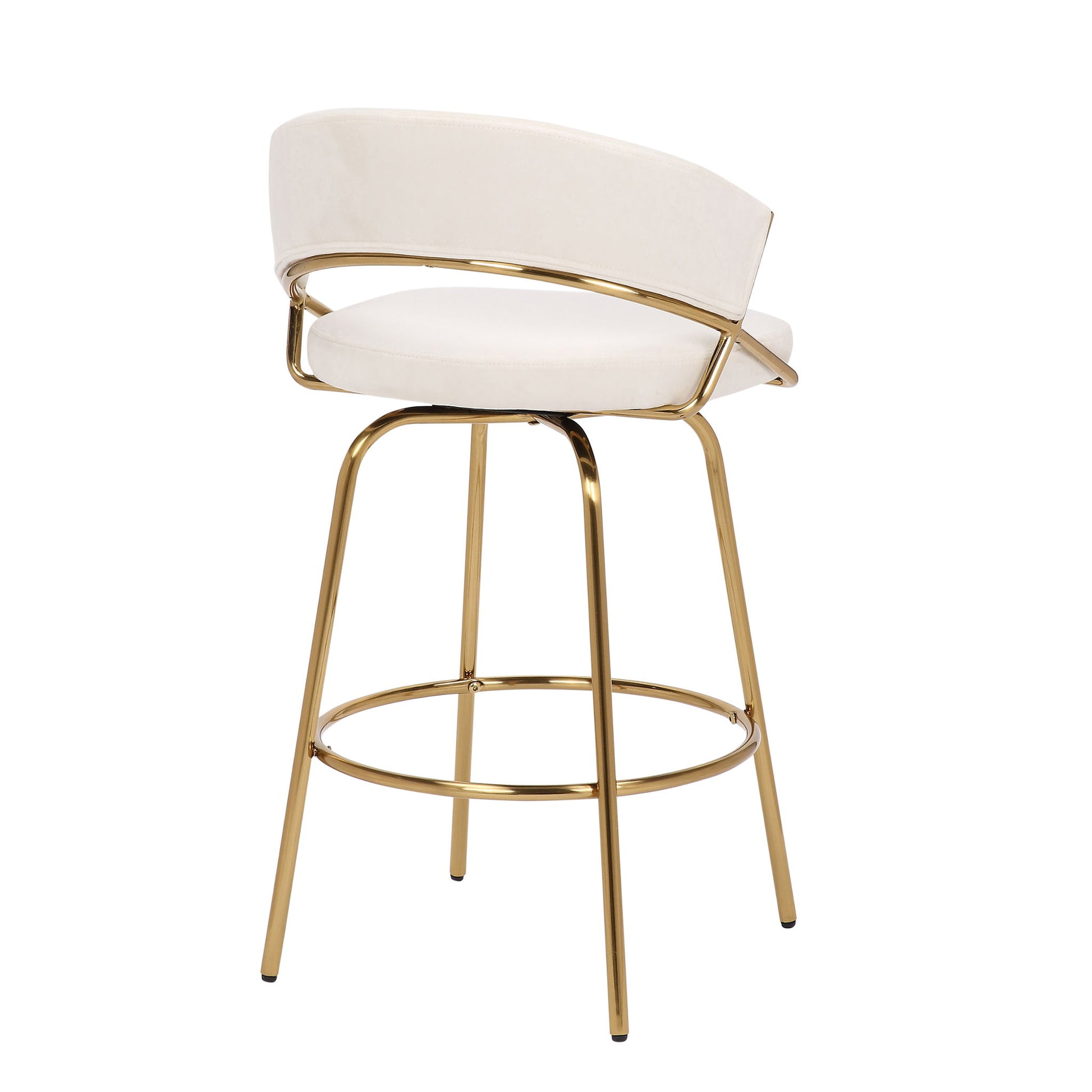 Jie - Glam Fixed Height Counter Stool (Set of 2) Lumi Source