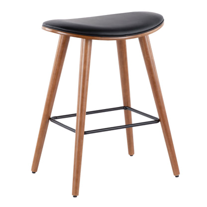 Saddle - Contemporary Counter Stool (Set of 2) Lumi Source