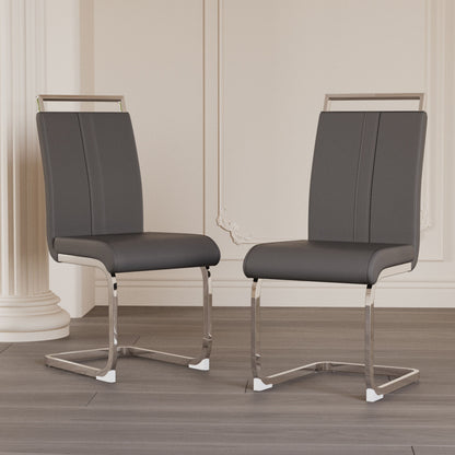 Modern Dining Chairs With Padded Seat, High Back Home Essentials