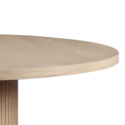 Caspian - Wide Dining Table - Oak Finish Lilola Home