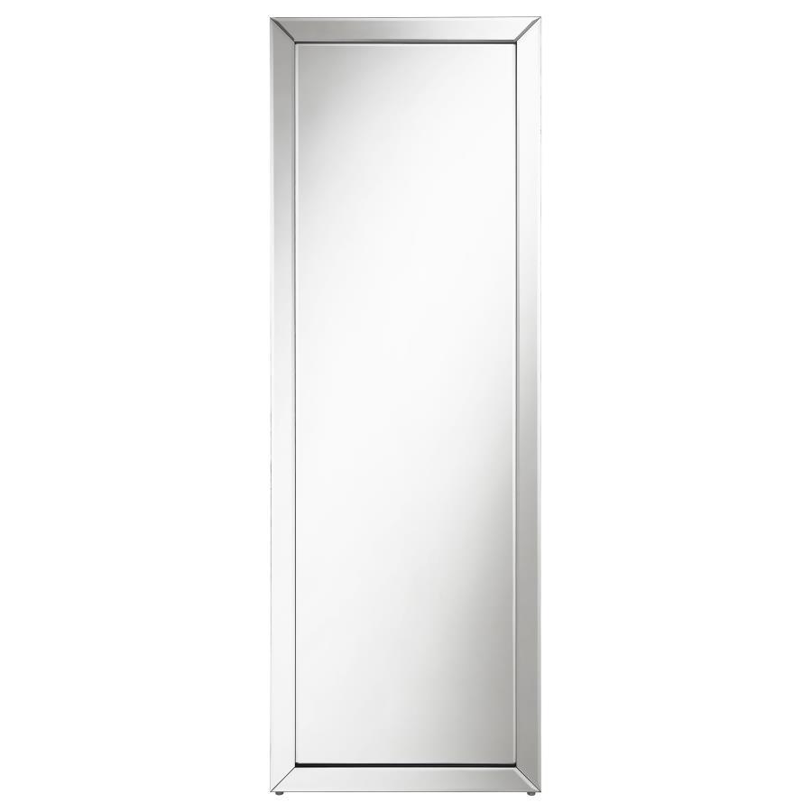 Soline - Framed Standing Floor Mirror - Silver CoasterEveryday