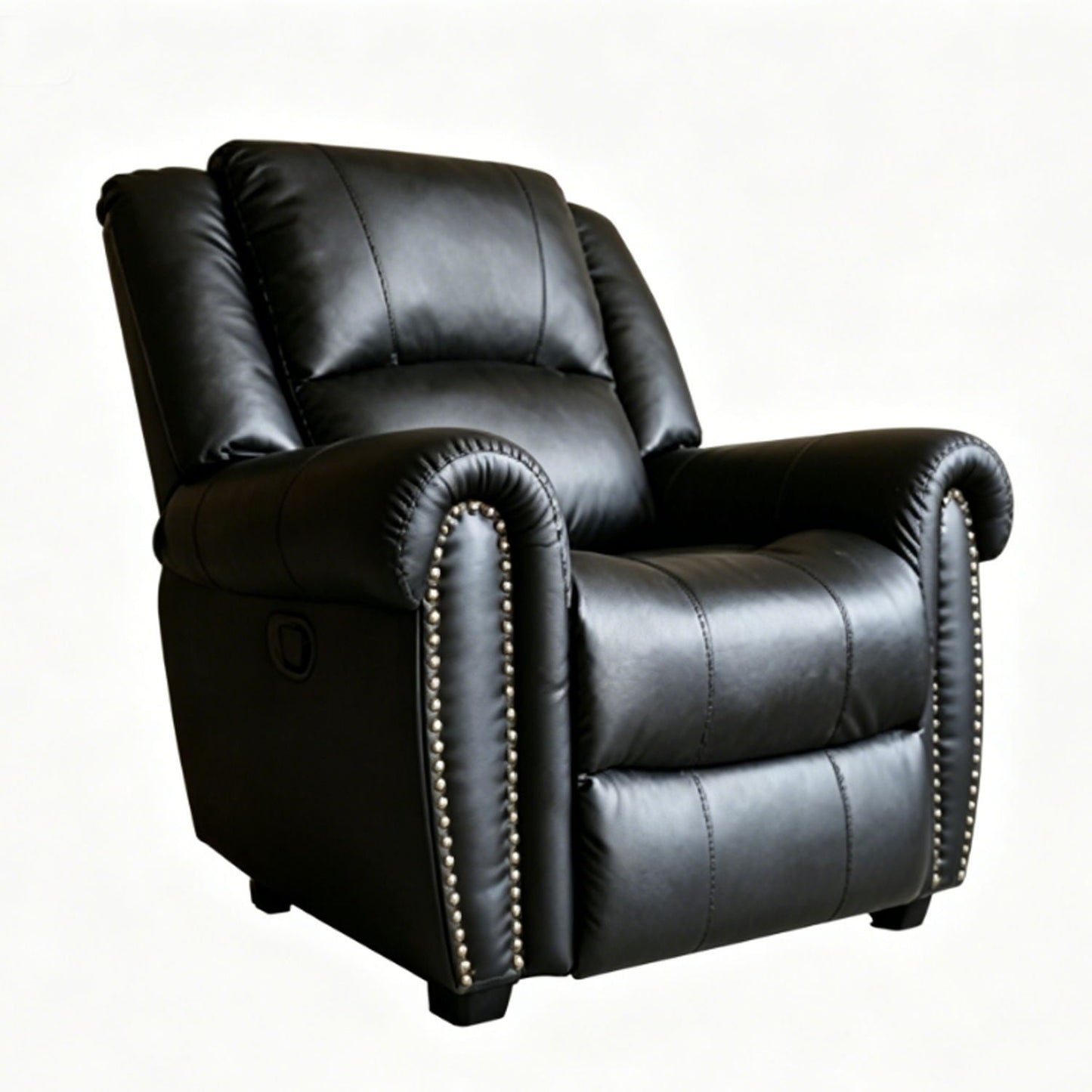 Electric Elderly Chair With 360° Swivel, Manual Button Control, Soft Plush Armchair For Living Room - Black Home Essentials