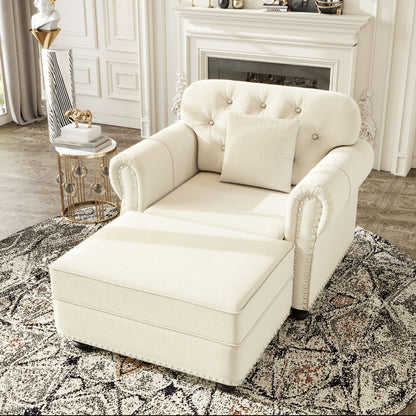 Sofa With Nailhead Trim And Rolled Armrests Home Essentials