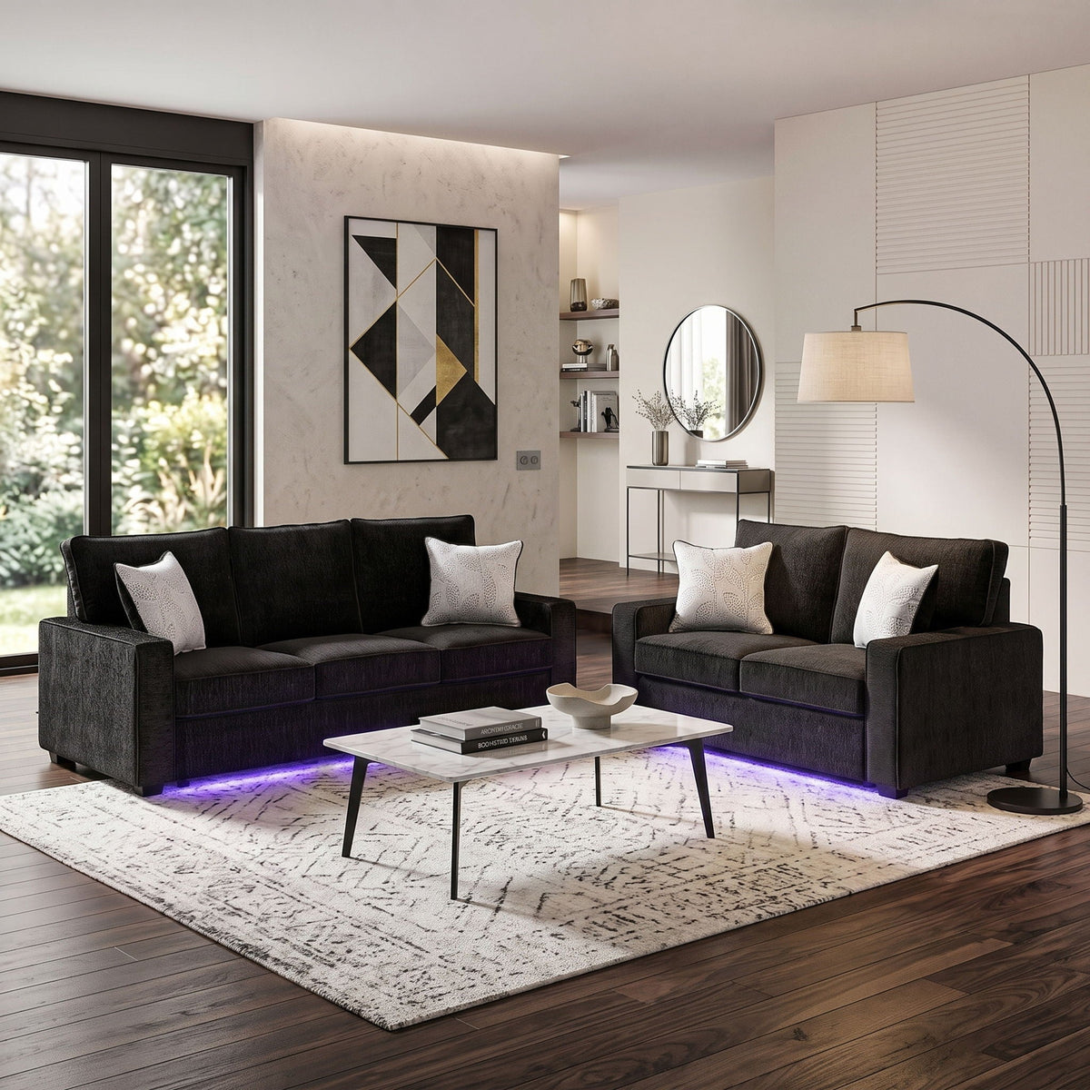 Rita - Living Room Set With LED Matrix Furniture Group