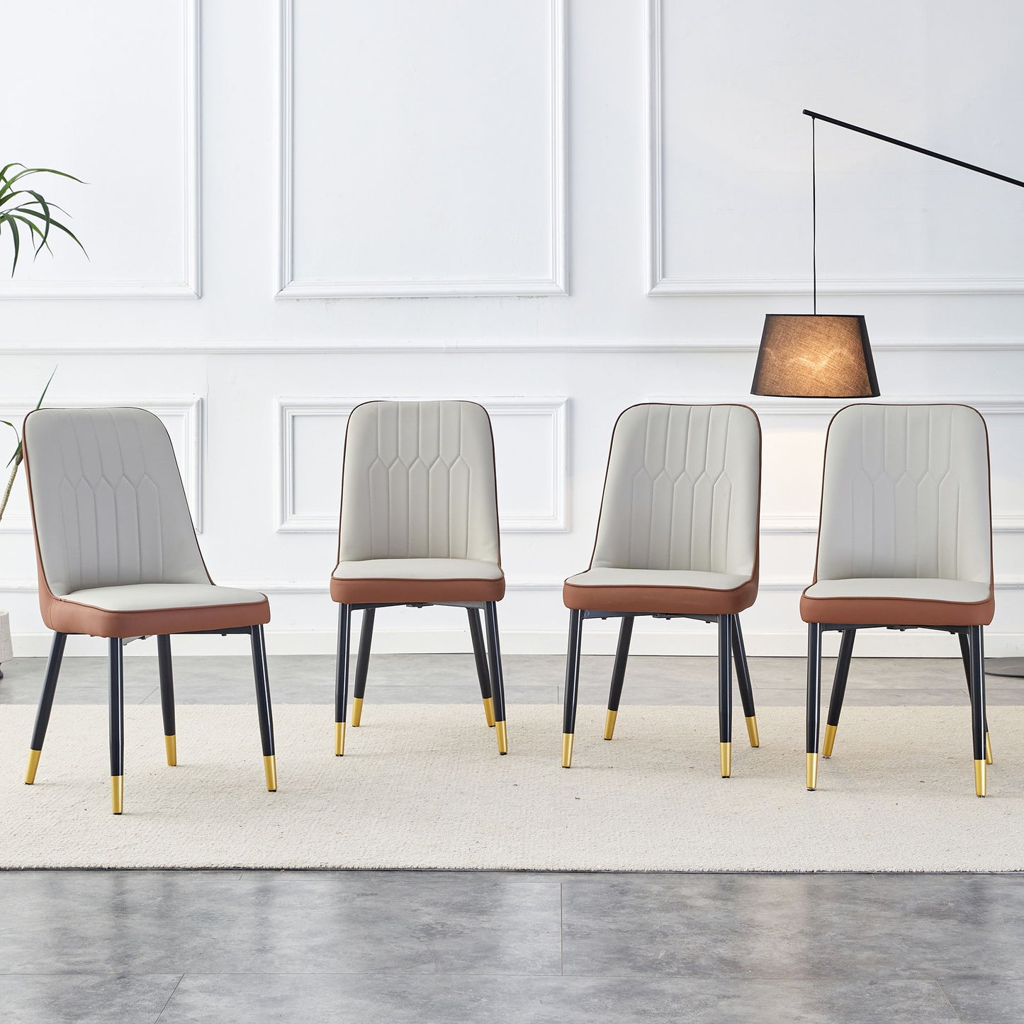 Modern Dining Chair With Metal Leg Home Essentials
