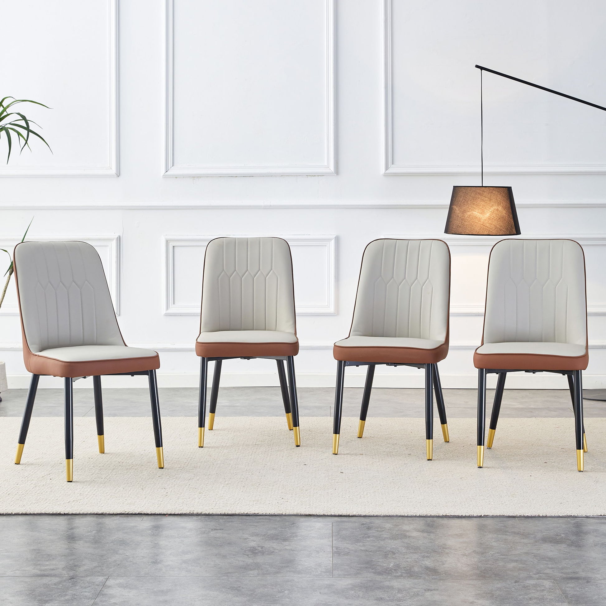 Modern Dining Chair With Metal Leg Home Essentials