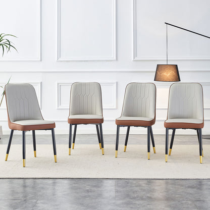 Modern Dining Chair With Metal Leg Home Essentials