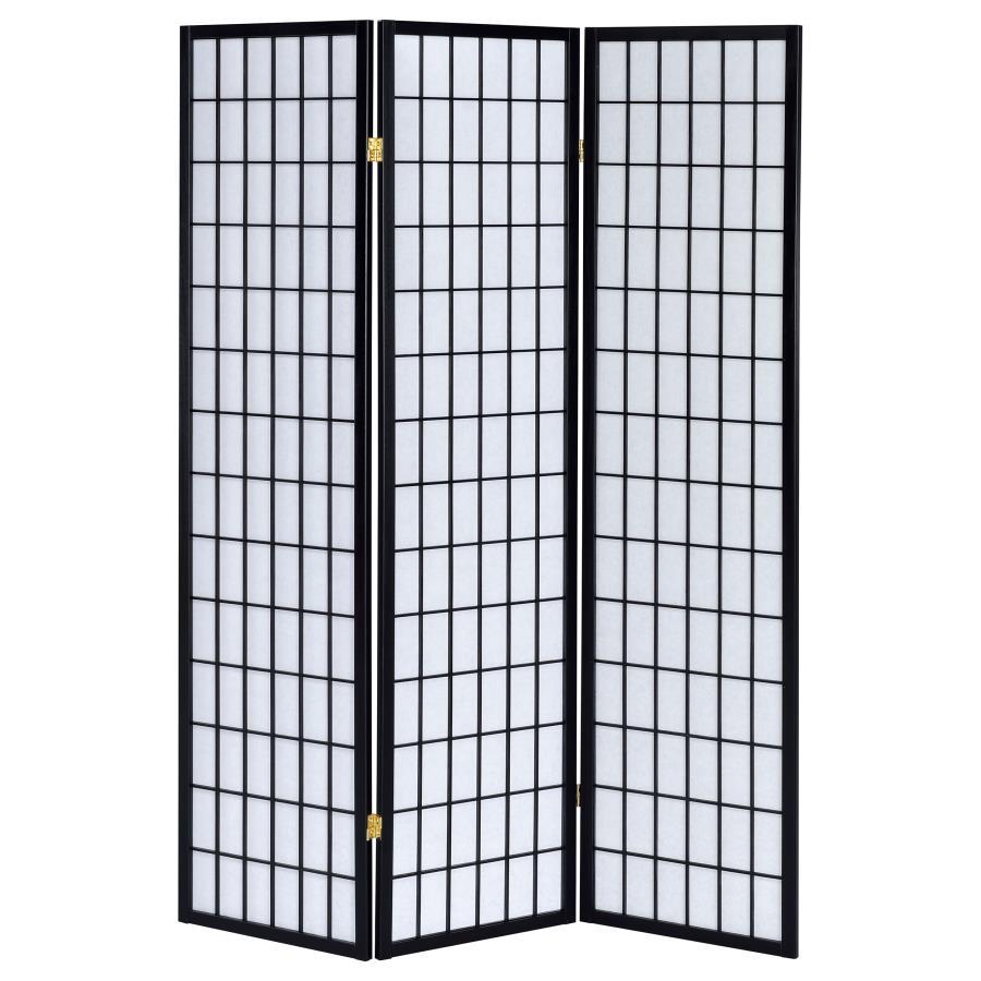 Carrie - 3-Panel Room Divider Folding Shoji Screen CoasterEveryday