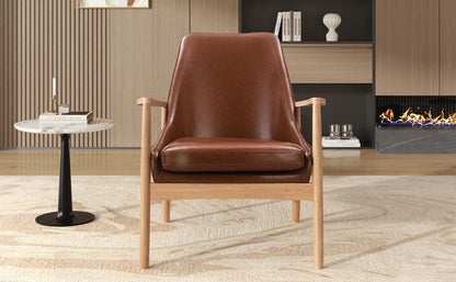 Mid-Century Modern Accent Armchair With High Back Hearth and Haven
