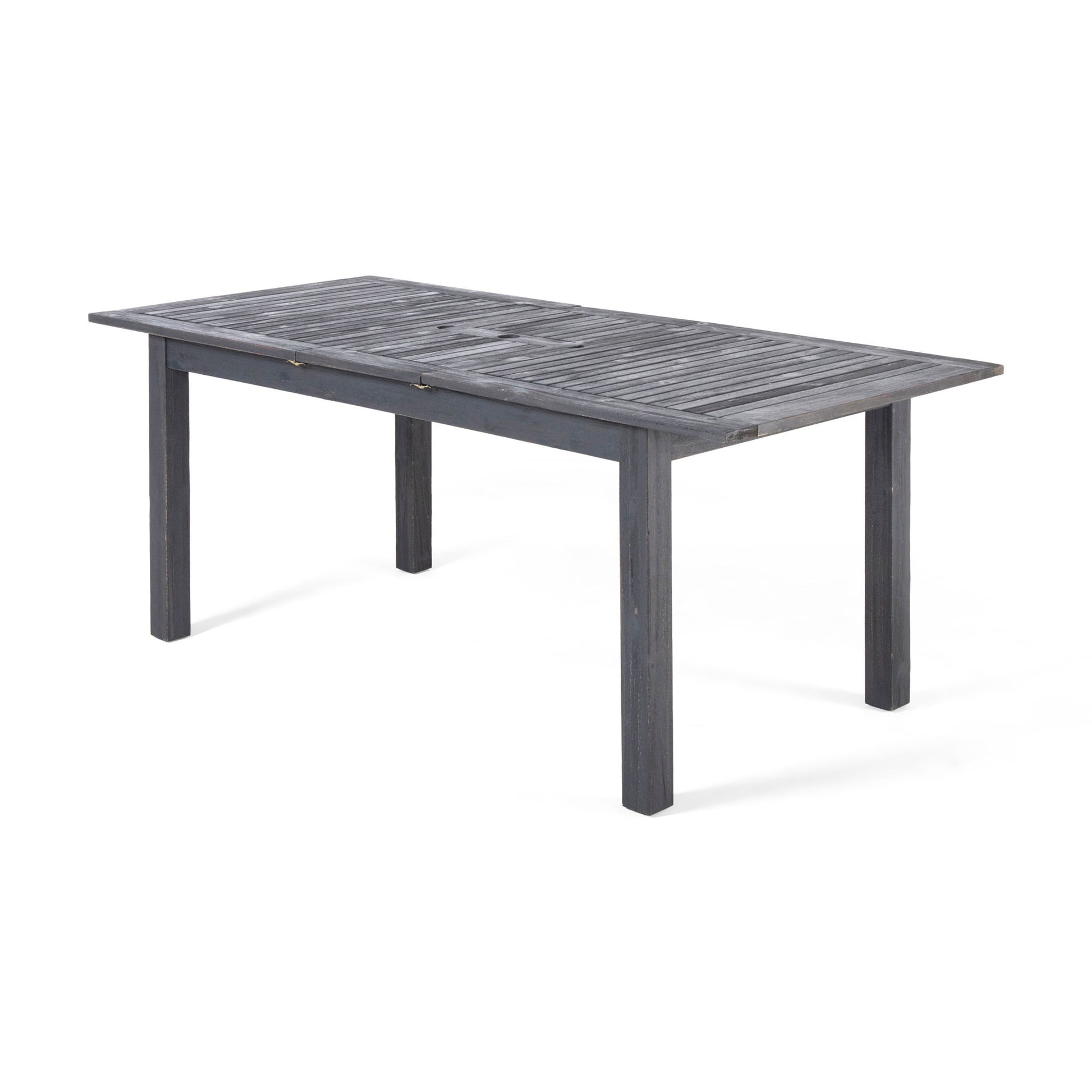Outdoor Expandable Dining Table With Square Legs Noble House