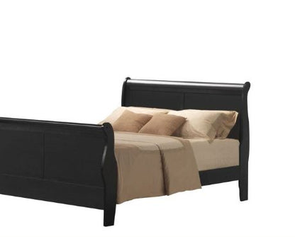 Louis Philippe III - Eastern King Bed - Black Acme