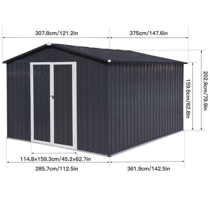 10'x12' Garden Sheds Outdoor Storage Sheds