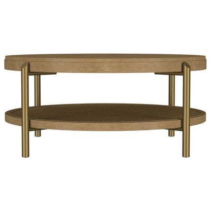 Arini - Round Coffee Table With Storage Shelf Coaster Fine Furniture