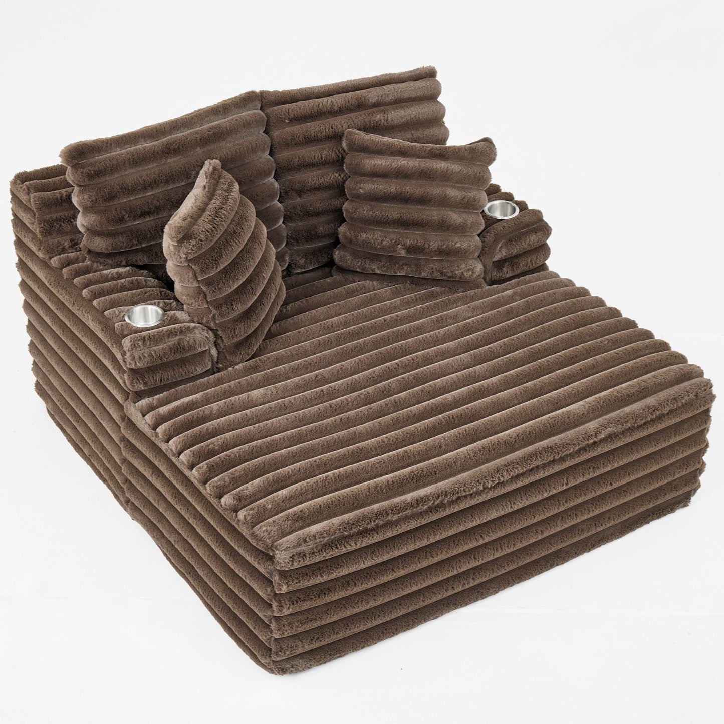 Oversized Chaise Lounge Chair Indoor With Pillows For Living Room Hearth and Haven