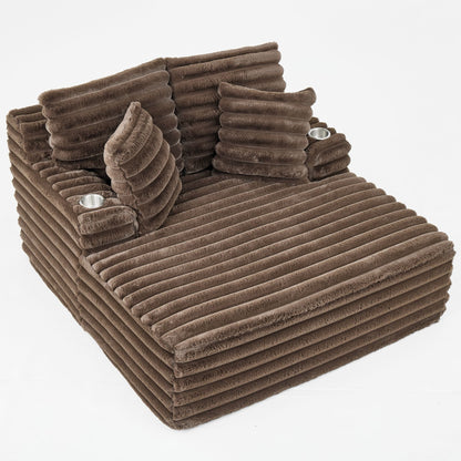 Oversized Chaise Lounge Chair Indoor With Pillows For Living Room Hearth and Haven