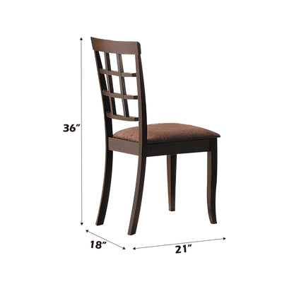 Cardiff - Micro Side Chair (Set of 2) - Dark Brown Acme