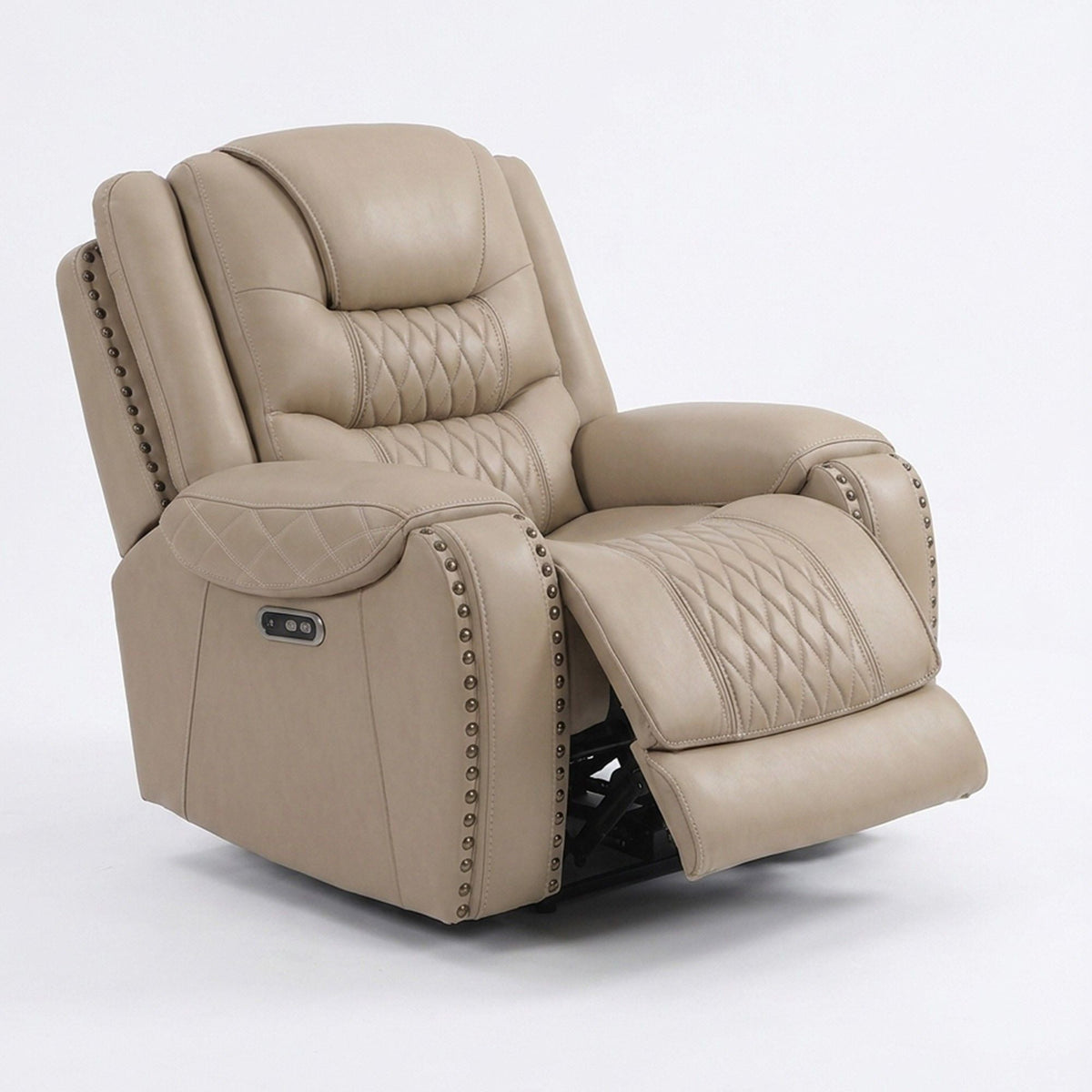 Power Recliner Single Chair With USB Port Living Room Comfort Seating - Toffee Home Essentials