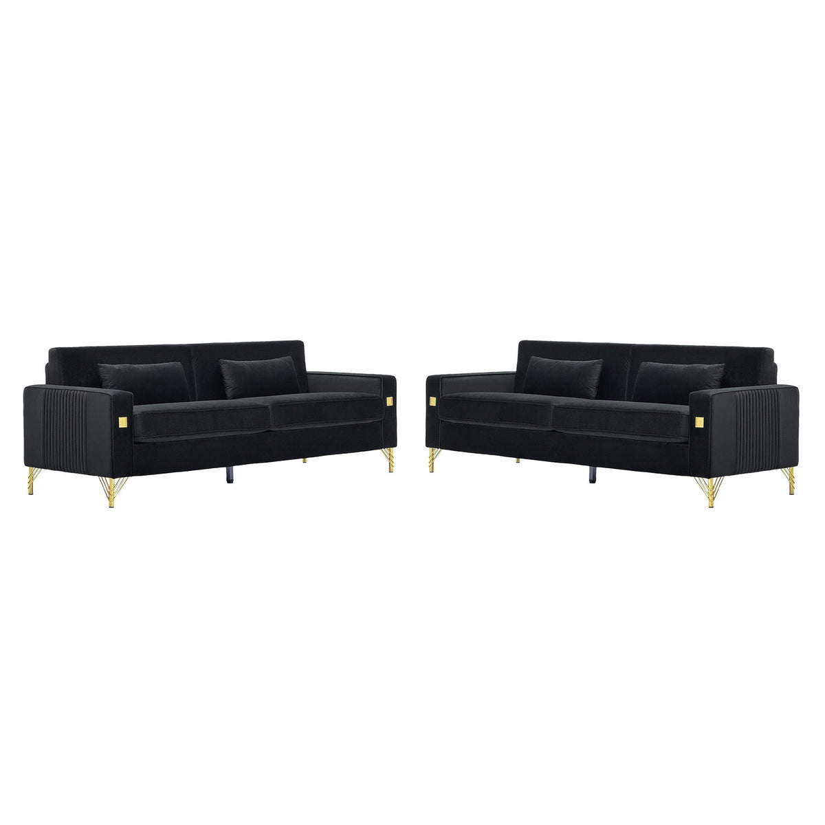 2 Pieces Sofa Sofa Set With Removable Cushions For Home Apartment Home Essentials