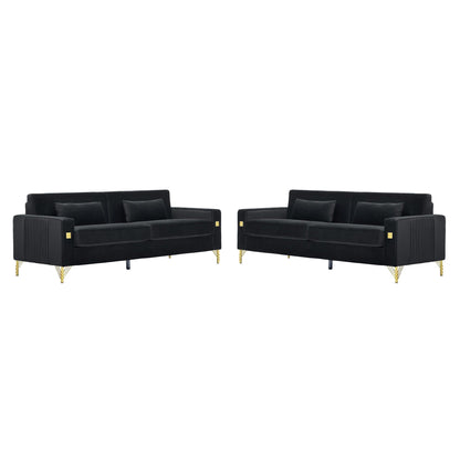 2 Pieces Sofa Sofa Set With Removable Cushions For Home Apartment Home Essentials