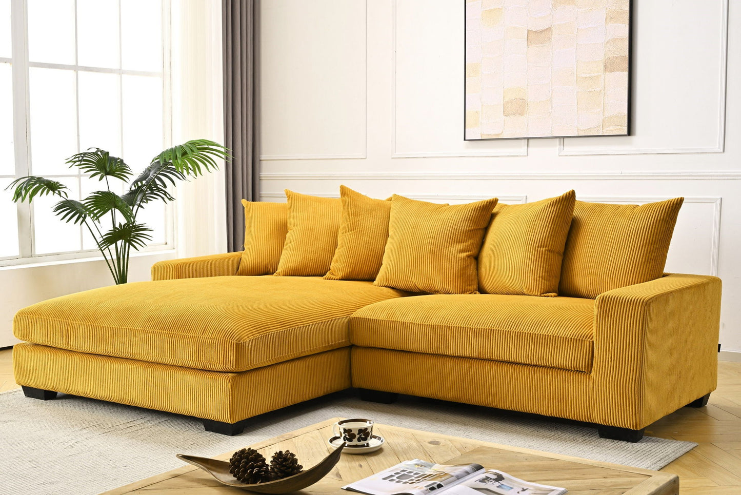 Luxe - Oversized 2 Piece Sectional Couches For Living Room, L Shaped Sofa With Chaise US Pride