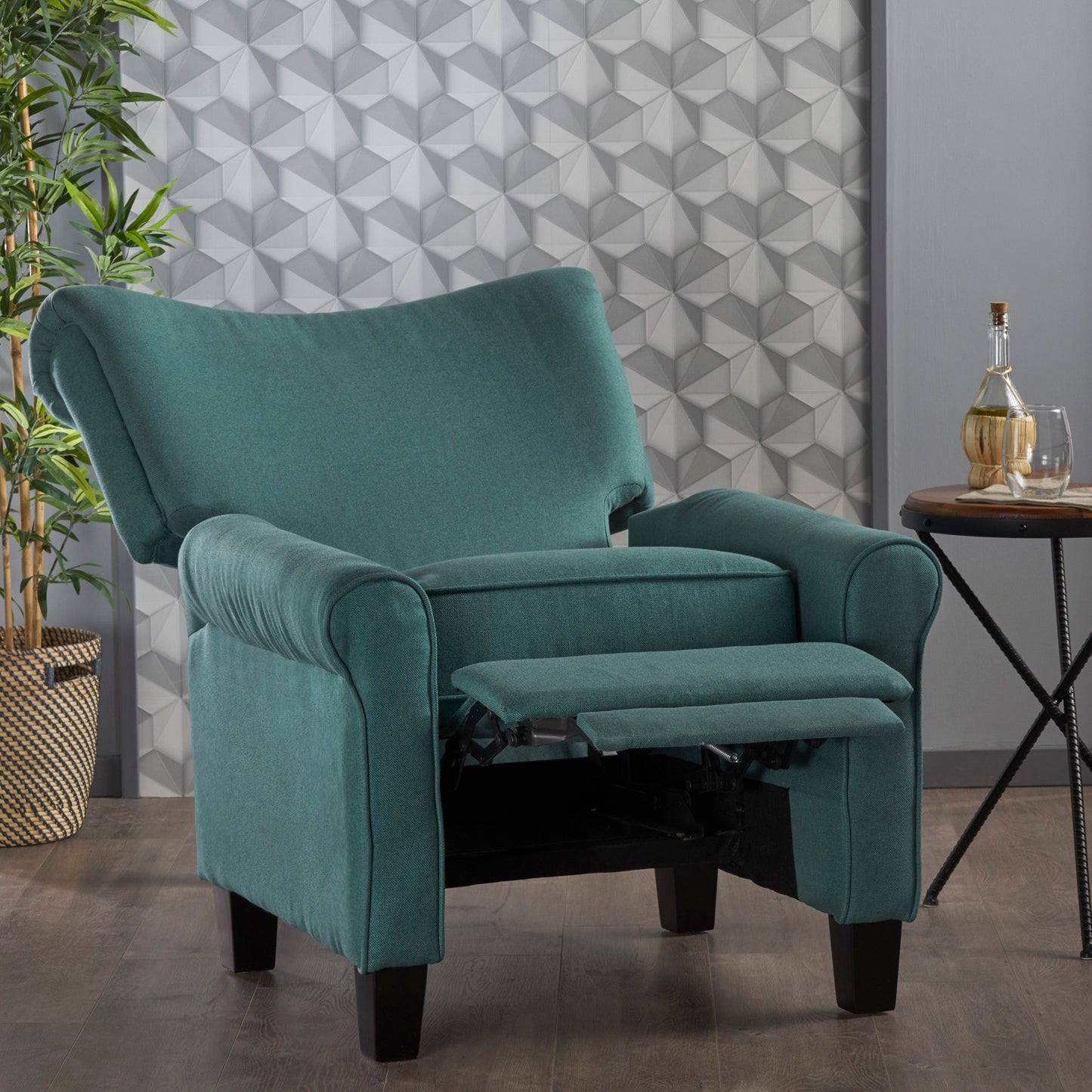 Wide Manual Standard Recliner - Teal