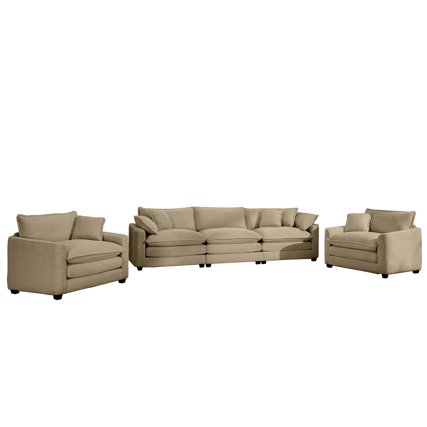 Elegant Oversized Sectional Sofa Set With Deep Seats And Flexible Layout Home Essentials