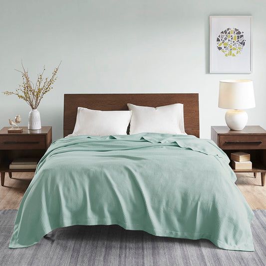 King Egyptian Blanket - Seafoam Madison Park