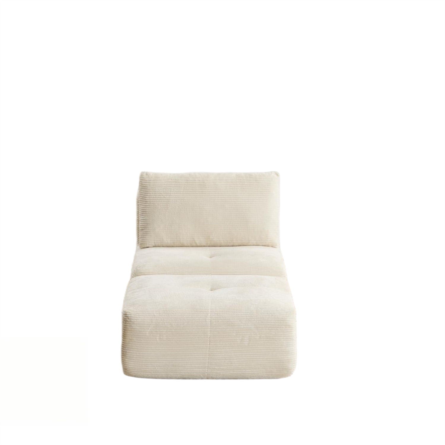 Single Chaise Longue With Movable Ottoman For Living Room Home Essentials