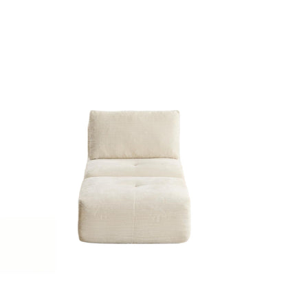 Single Chaise Longue With Movable Ottoman For Living Room Home Essentials